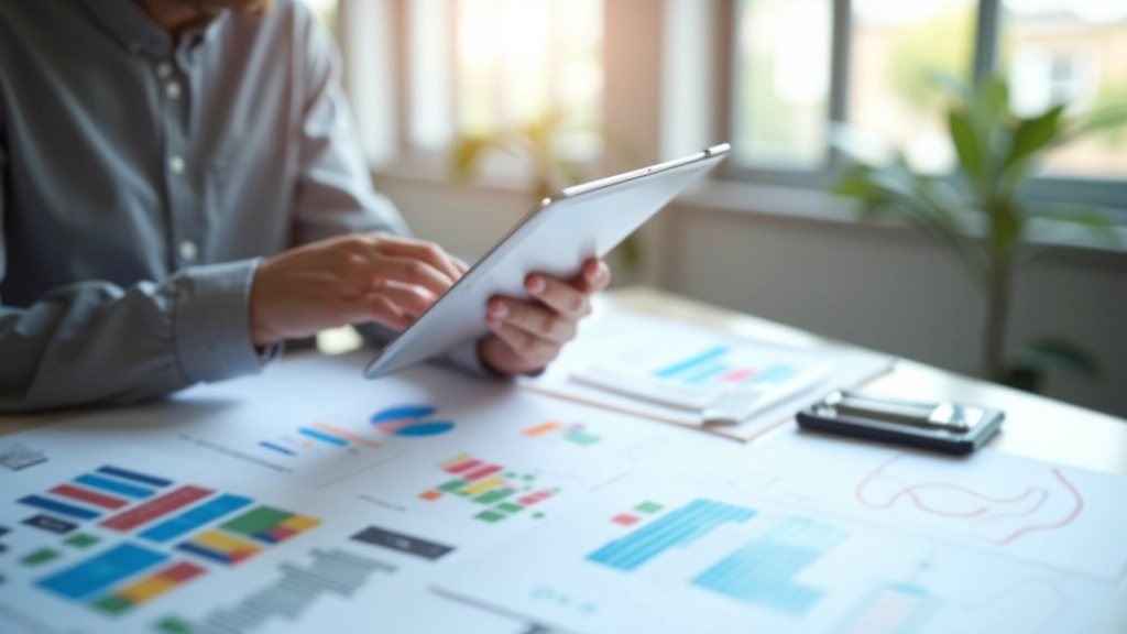 Statistik-Dashboard mit Diagrammen zur Bauaktivität, Daten auf Monitor angezeigt