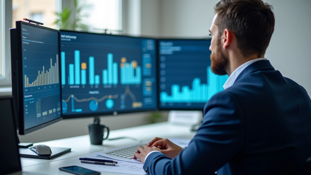 Professionelle Immobilienmarkt-Datenanalyse-Workstation