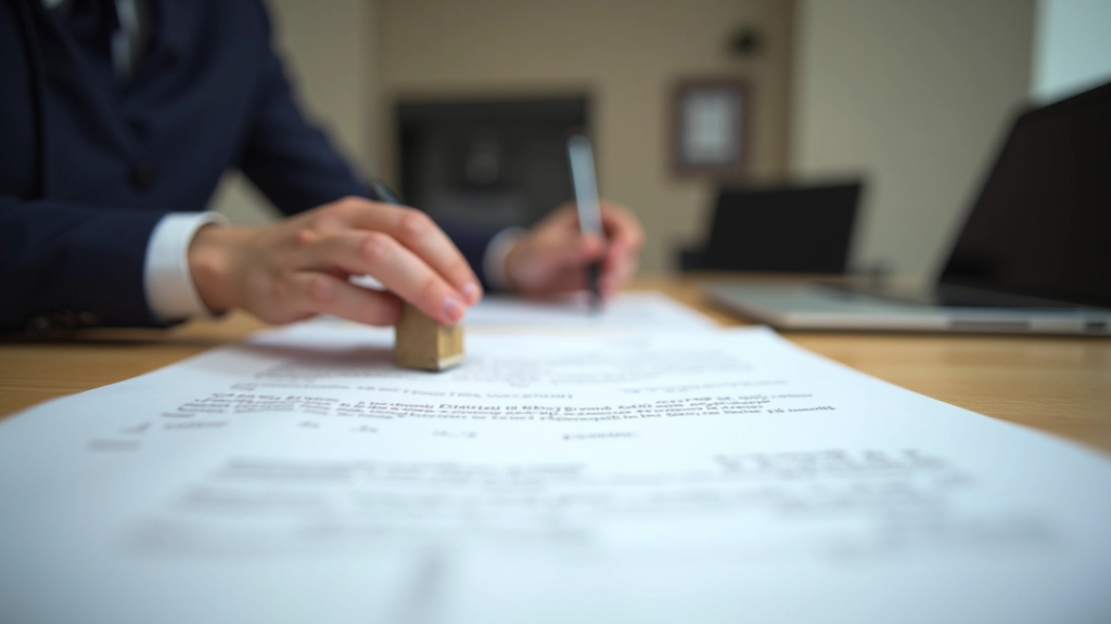 Stapel von Dokumenten und Baugenehmigungen mit Stempel, Schreibtisch mit Ordnern, büro Umgebung, natürliches Licht